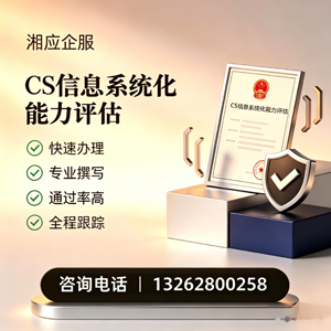 常州CS信息系统化能力评估申报服务