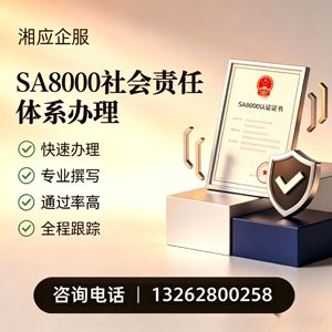 常州SA8000社会责任体系认证服务